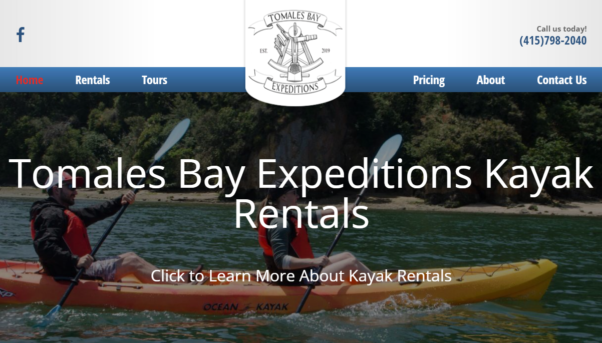 Tomales Bay Expeditions WordPress Site